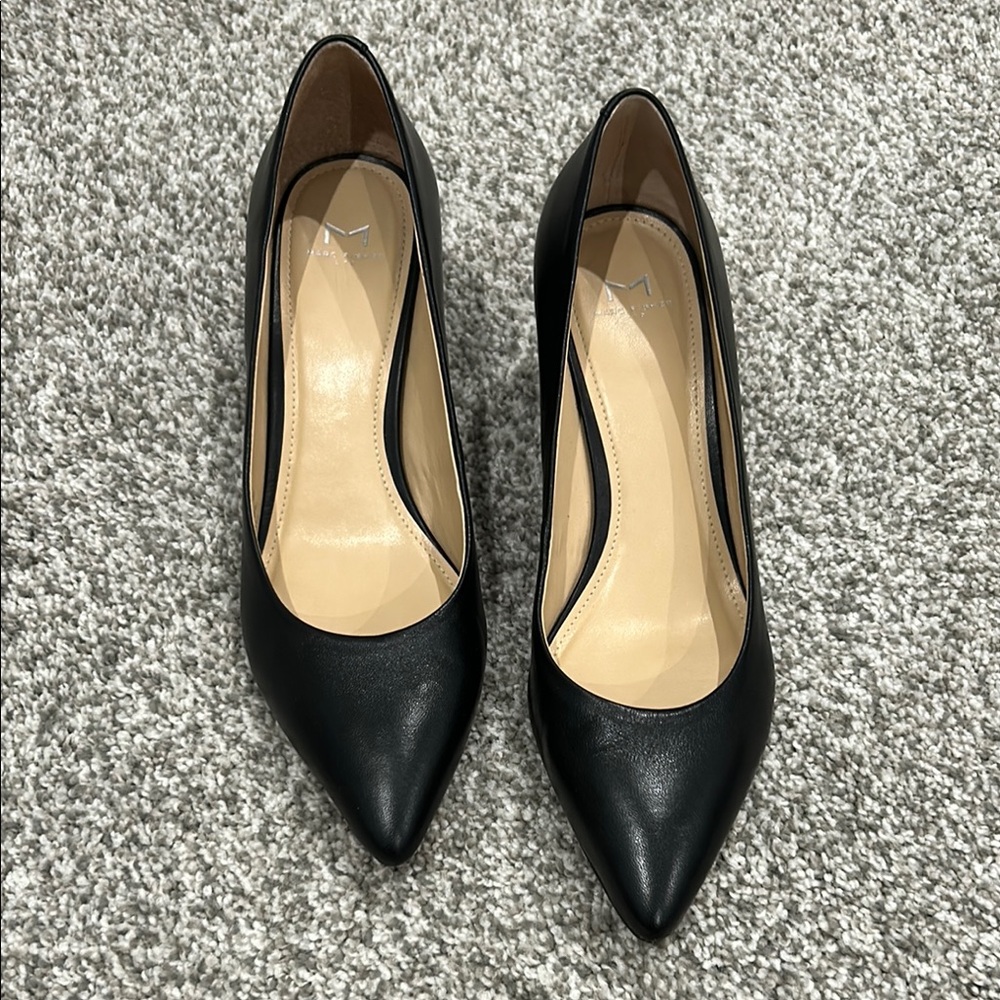 Marc Fisher Black Leather Heels